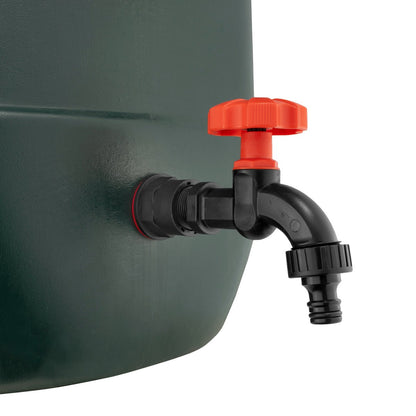 Water Butts Kit 1/2" With PP Black Tap and Drill Bit