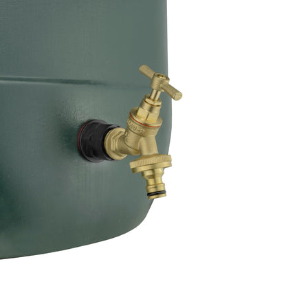 Water Butts Kit 3/4" with Brass Bib Tap & Snap On and Drill Bit