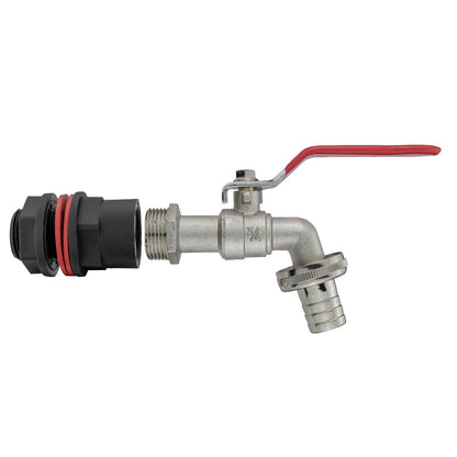 Water Butts Kit 3/4" with Lever Tap 3/4" Barb
