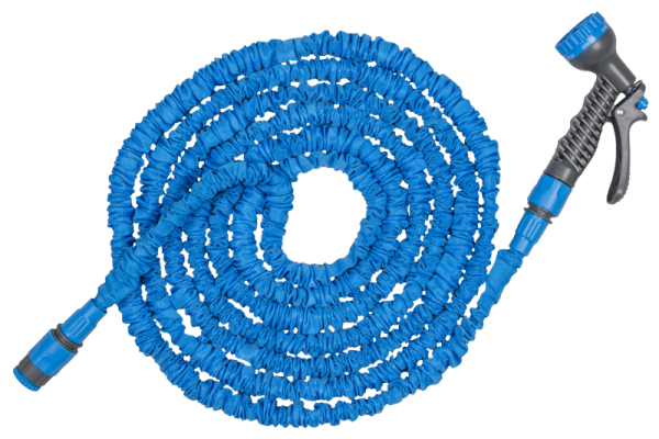 Expanding Trick Hose 5m - 15m Blue