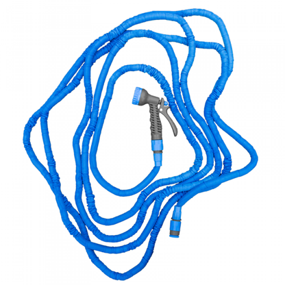 Expanding Trick Hose 15m - 45m Blue